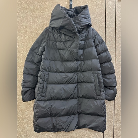 🔥🔥🔥ADD Black Puffer Hooded Down Jacket Coat Size 2 - Picture 3 of 13